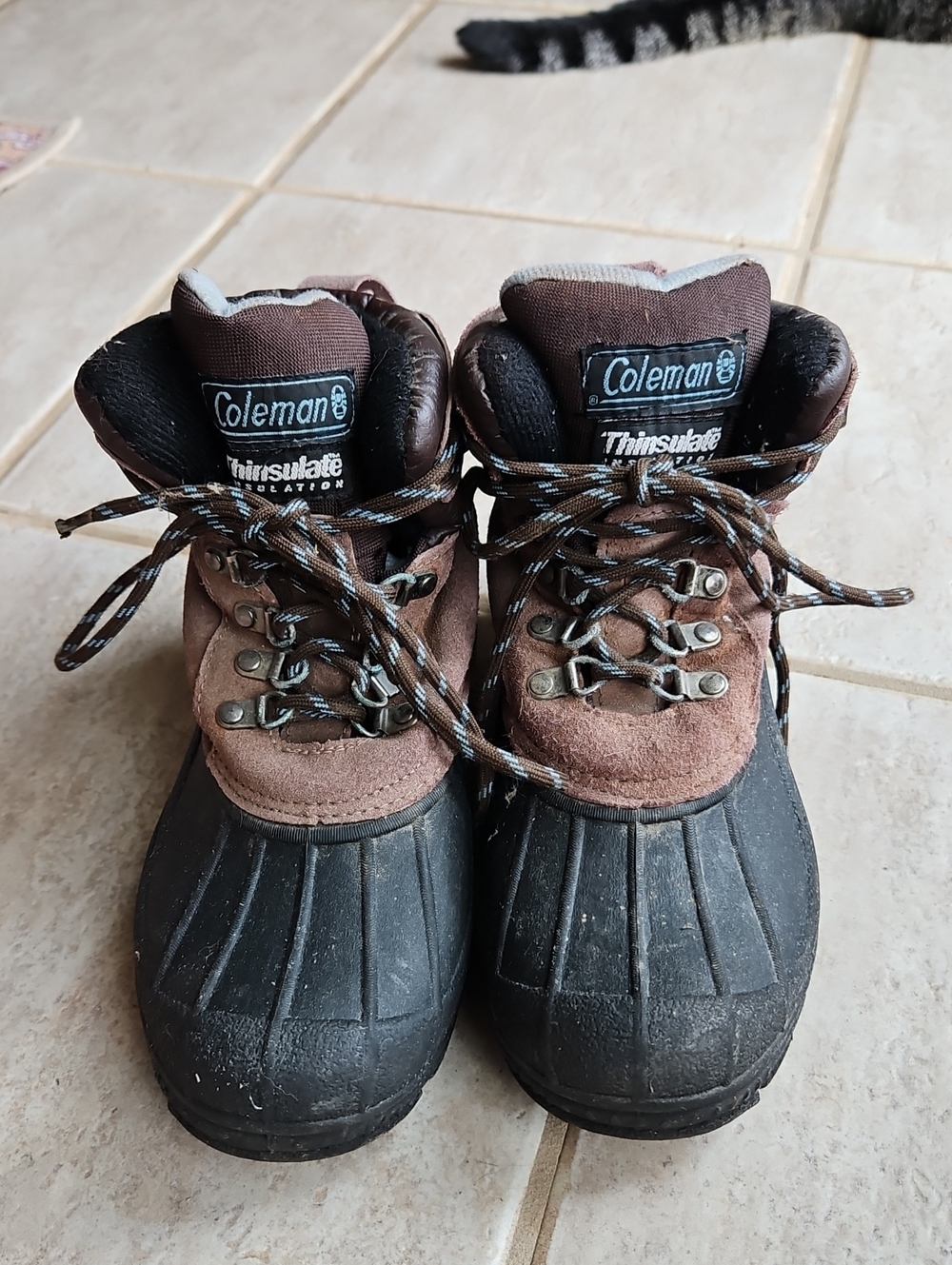 Coleman Men's Brown and Black Insulated Outdoor Boots